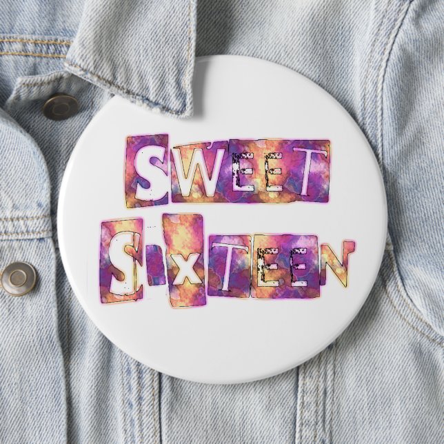 Chapa Redonda De 15 Cm Beautiful Sweet Sixteen (In situ)