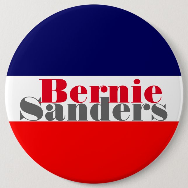 Chapa Redonda De 15 Cm Bernie Sanders (Anverso)