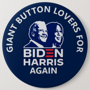 Chapa Redonda De 15 Cm Biden Harris 2024