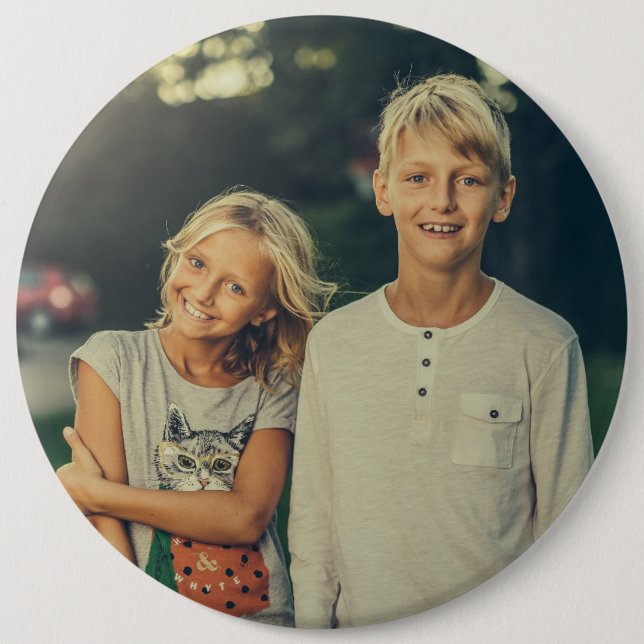 Chapa Redonda De 15 Cm Big custom photo button (Anverso)
