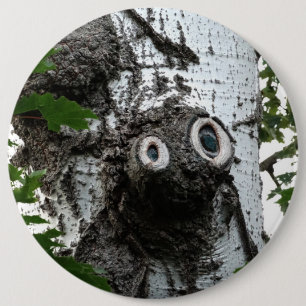 Chapa Redonda De 15 Cm Birch Soul Tree Magic Face Photography
