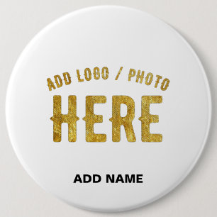 CHAPA REDONDA DE 15 CM BLANCA MODERNA CON ESTILO PERSONALIZABLE VERIFICAD