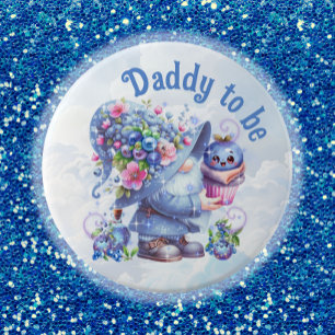 Chapa Redonda De 15 Cm Blueberry Wiers Gnome Kisses Bash Button