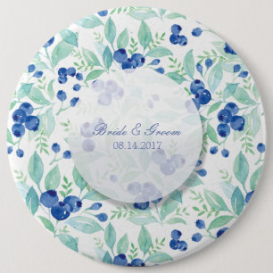 Chapa Redonda De 15 Cm Boda Rústico de Blueberry MidSummer