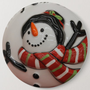 Chapa Redonda De 15 Cm Bola de nieve