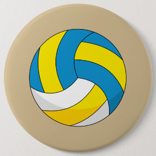 Chapa Redonda De 15 Cm Bola de voleibol personalizado