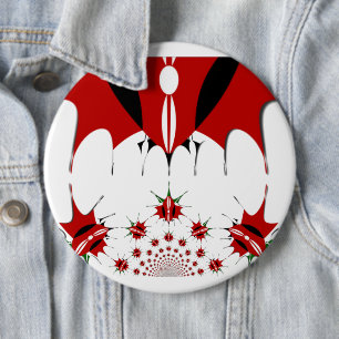 Chapa Redonda De 15 Cm Bonita bandera de Kenia.