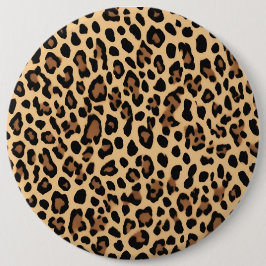 Chapa Redonda De 15 Cm Botón, puntos de leopardo