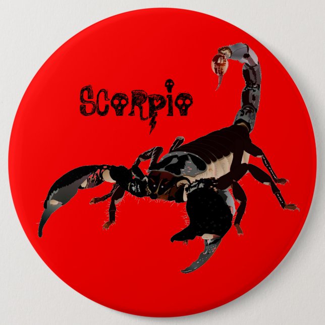 Chapa Redonda De 15 Cm Botones de Skorpion (Anverso)