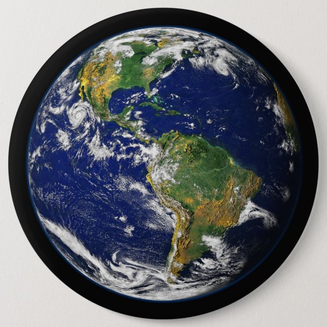 Chapa Redonda De 15 Cm Botones de tierra (Anverso)