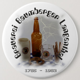 Chapa Redonda De 15 Cm Botones Langenthal Brauerei Baumberger