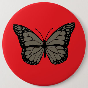 Chapa Redonda De 15 Cm Botones Monarch Majesty - Vibrantes Parches Butter