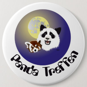 Chapa Redonda De 15 Cm Botones Panda Treffen