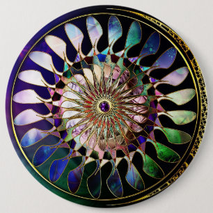 Chapa Redonda De 15 Cm Botones Spin Art 1