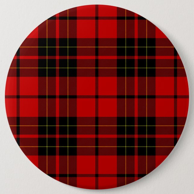 Chapa Redonda De 15 Cm Brodie tartan (Anverso)