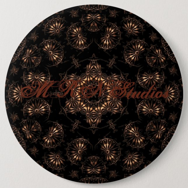 Chapa Redonda De 15 Cm Bronce Age Mandala (Anverso)