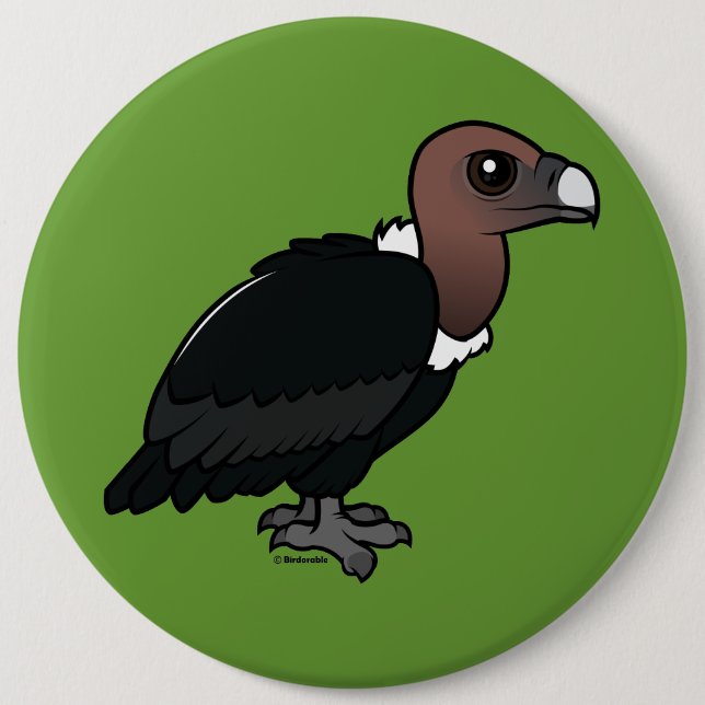 Chapa Redonda De 15 Cm Buitre Blanco-rumped (Anverso)