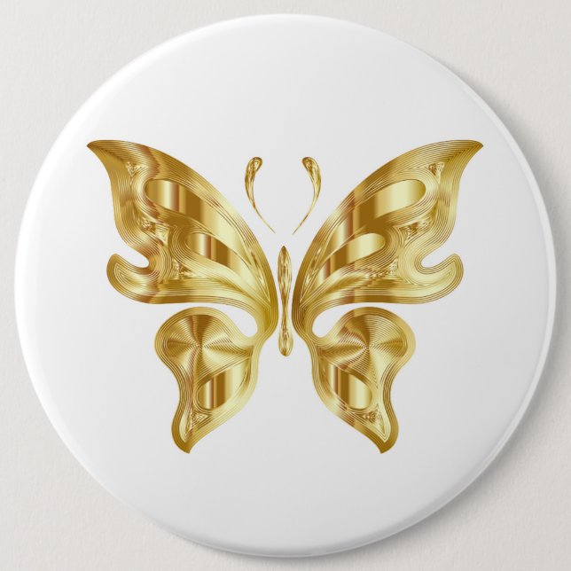 CHAPA REDONDA DE 15 CM BUTTERFLY DE GOLDEN (Anverso)