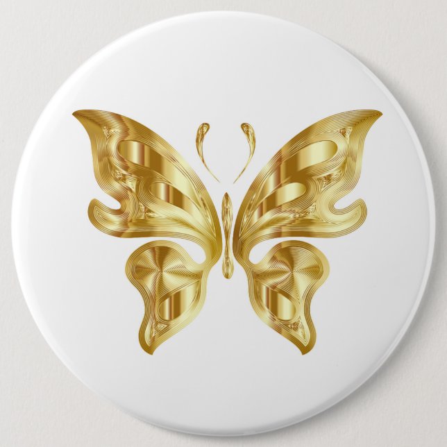 CHAPA REDONDA DE 15 CM BUTTERFLY DE GOLDEN (Anverso)