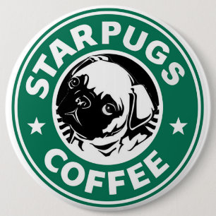 Chapa Redonda De 15 Cm Café Starpugs