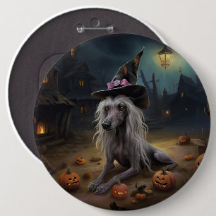Chapa Redonda De 15 Cm Calabazas espeluznantes de Halloween con cresta ch