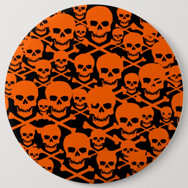 Chapa Redonda De 15 Cm Calaveras (Anverso)