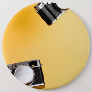 Chapa Redonda De 15 Cm cámaras amarillas