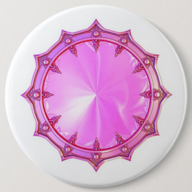 Chapa Redonda De 15 Cm Camiseta de juego rosa Camiseta divertida (Anverso)