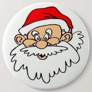 CHAPA REDONDA DE 15 CM CARA DE SANTA CLAUS
