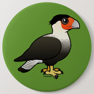 Chapa Redonda De 15 Cm Caracara con cresta