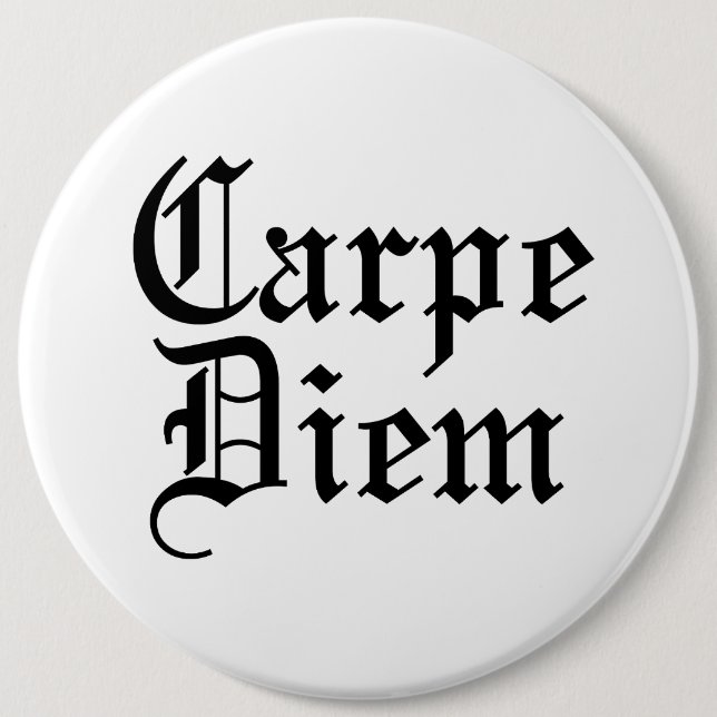 Chapa Redonda De 15 Cm Carpe Diem - Toma el día (Anverso)