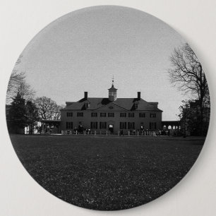 Chapa Redonda De 15 Cm Casa vintage de George Washington en Mount Vernon,