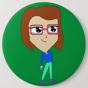 Chapa Redonda De 15 Cm chibi