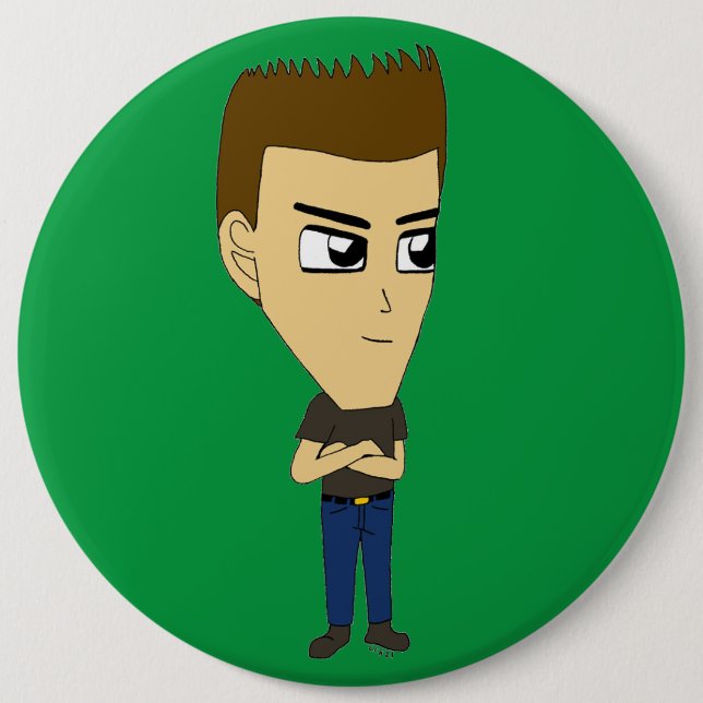 Chapa Redonda De 15 Cm chibi (Anverso)