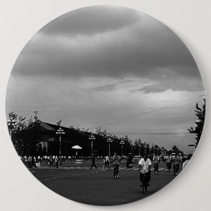 Chapa Redonda De 15 Cm China antigua calle Pekín plaza Tiananmen