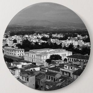 Chapa Redonda De 15 Cm Ciudad de Nauplia de Grecia Vintage 1970