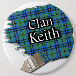 Chapa Redonda De 15 Cm Clan Keith Tartan Paint Brush