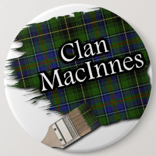 Chapa Redonda De 15 Cm Clan MacInnes Tartan Paint Brush