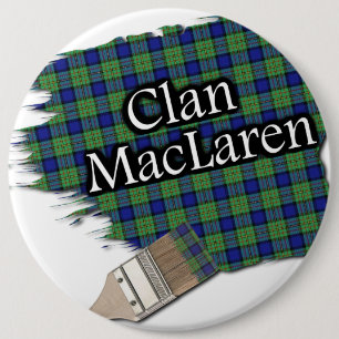 Chapa Redonda De 15 Cm Clan MacLaren Tartan Paint Brush