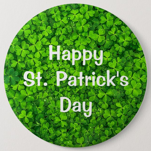 Chapa Redonda De 15 Cm Clovers (Anverso)