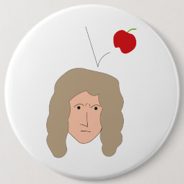 Chapa Redonda De 15 Cm Club de Ciencia Humor de Física Isaac Newton Manza