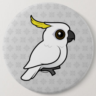 Chapa Redonda De 15 Cm Cockatoo Azufre-con cresta de Birdorable