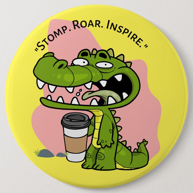 Chapa Redonda De 15 Cm cocodrilo (Anverso)