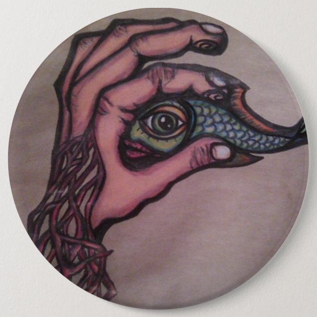 Chapa Redonda De 15 Cm Cogido (Anverso)