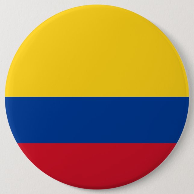 Chapa Redonda De 15 Cm Colombia Flag (Anverso)