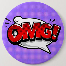 Chapa Redonda De 15 Cm ¡Comic Book OMG!
