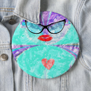 Chapa Redonda De 15 Cm Corazón perfecto