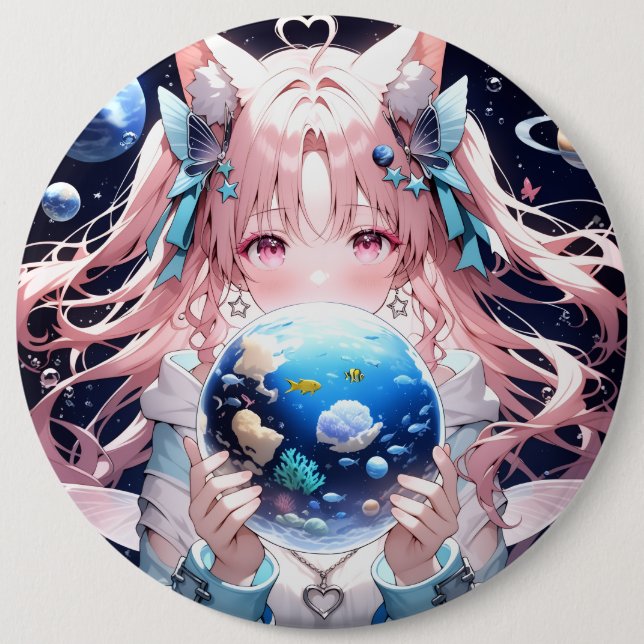 Chapa Redonda De 15 Cm Crachá (Anverso)