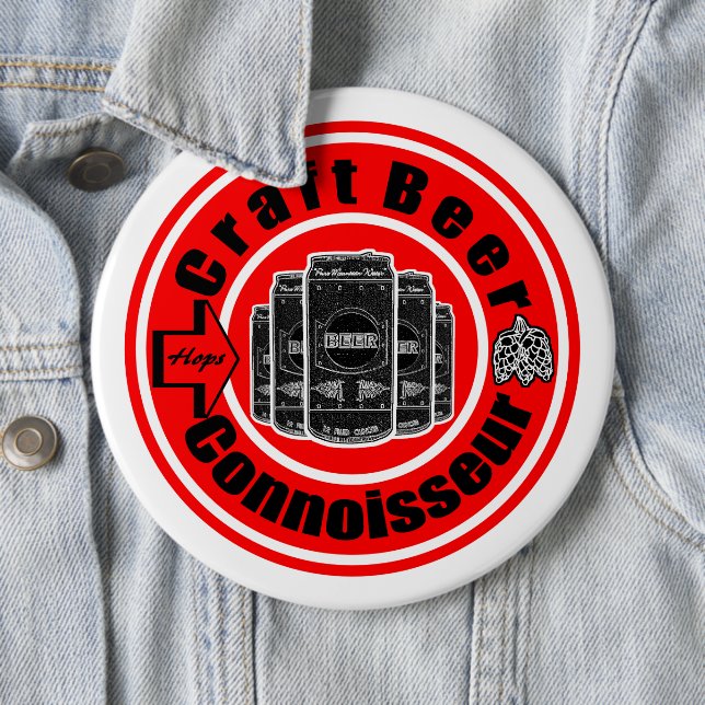 Chapa Redonda De 15 Cm Craft Beer Connoisseur (In situ)