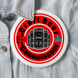 Chapa Redonda De 15 Cm Craft Beer Connoisseur